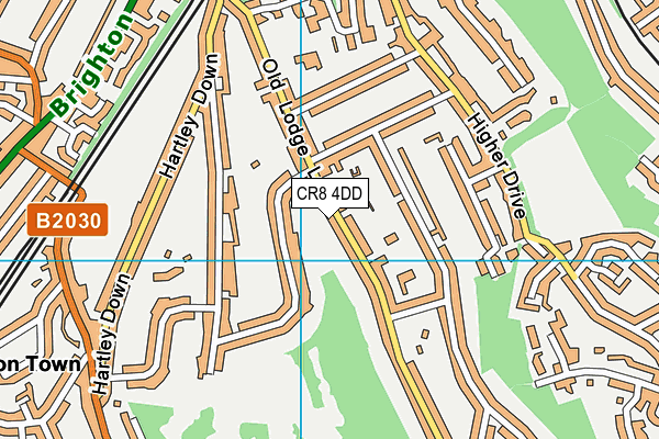 CR8 4DD map - OS VectorMap District (Ordnance Survey)