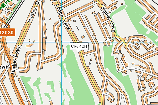 CR8 4DH map - OS VectorMap District (Ordnance Survey)