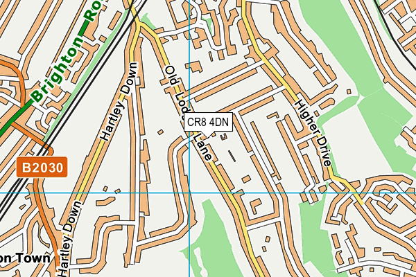 Beaumont Primary School map (CR8 4DN) - OS VectorMap District (Ordnance Survey)