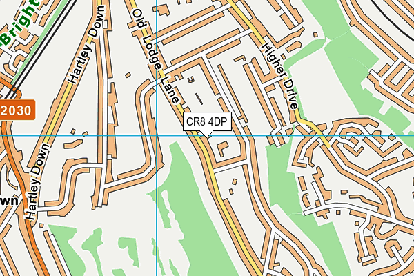 CR8 4DP map - OS VectorMap District (Ordnance Survey)