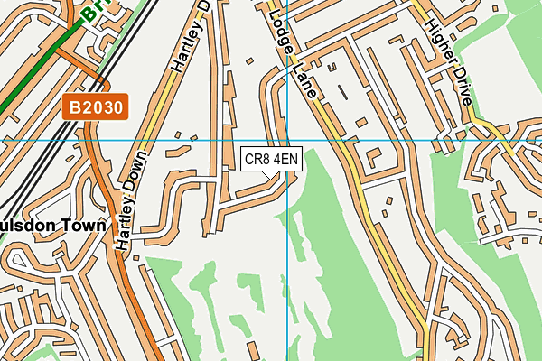 CR8 4EN map - OS VectorMap District (Ordnance Survey)