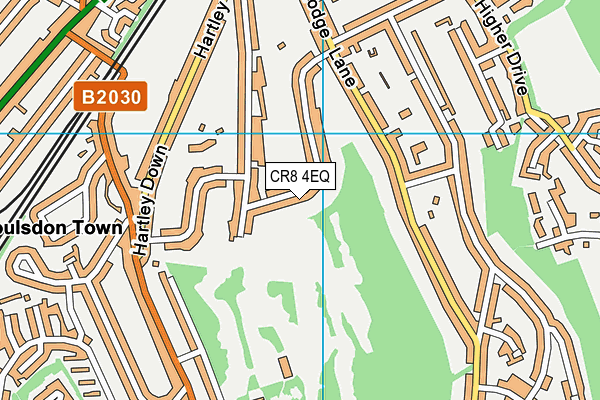 CR8 4EQ map - OS VectorMap District (Ordnance Survey)
