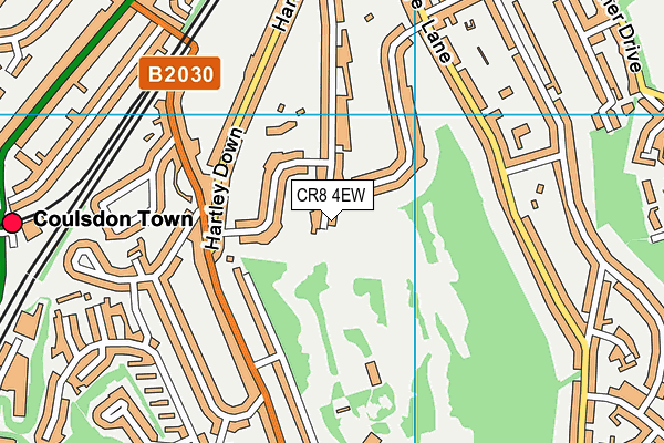 CR8 4EW map - OS VectorMap District (Ordnance Survey)