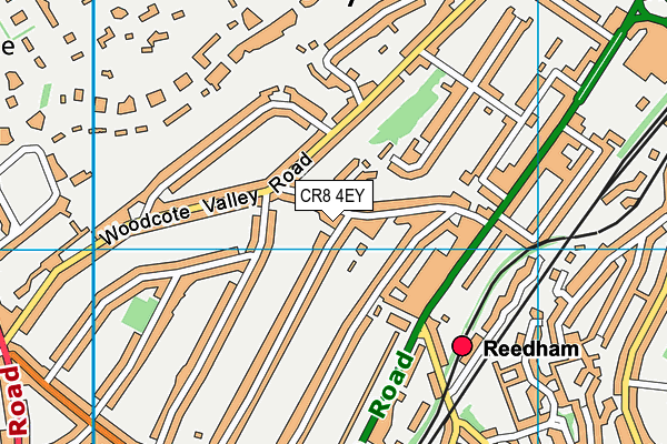 CR8 4EY map - OS VectorMap District (Ordnance Survey)