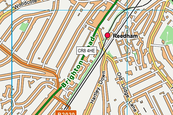 CR8 4HE map - OS VectorMap District (Ordnance Survey)