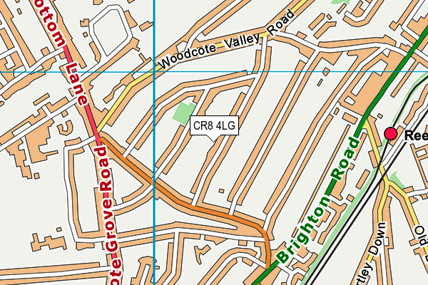CR8 4LG map - OS VectorMap District (Ordnance Survey)