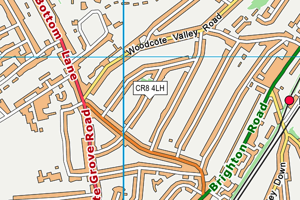 CR8 4LH map - OS VectorMap District (Ordnance Survey)