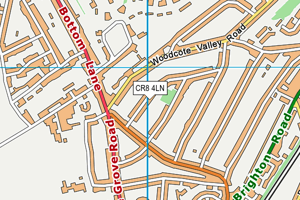 CR8 4LN map - OS VectorMap District (Ordnance Survey)