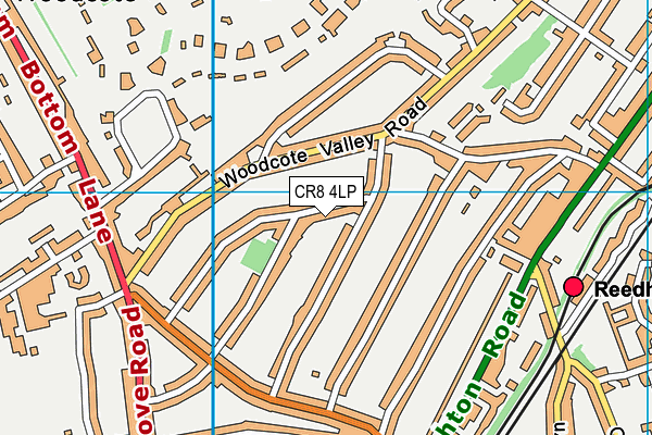 CR8 4LP map - OS VectorMap District (Ordnance Survey)