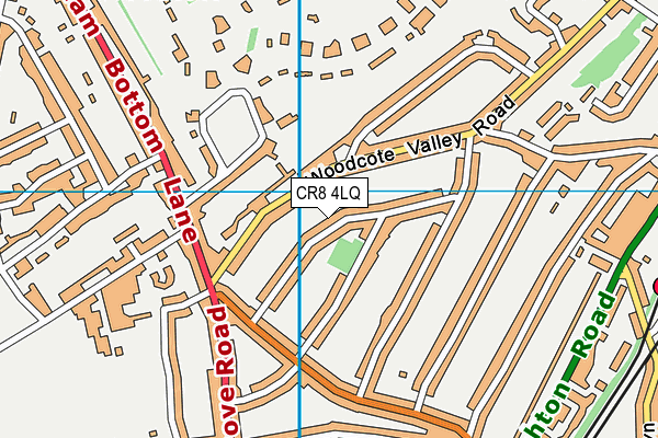 CR8 4LQ map - OS VectorMap District (Ordnance Survey)