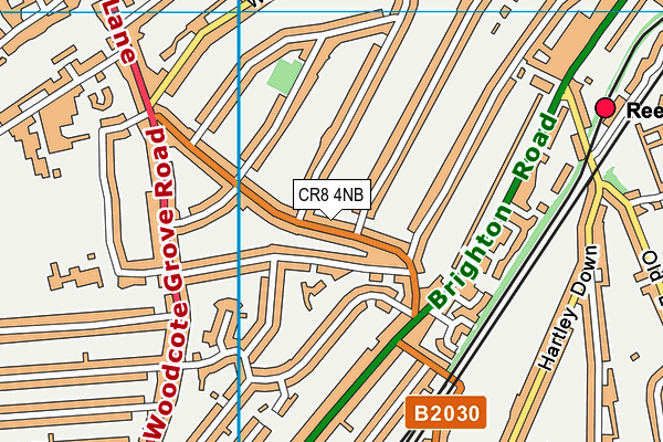 CR8 4NB map - OS VectorMap District (Ordnance Survey)