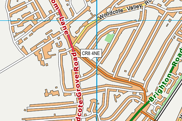 CR8 4NE map - OS VectorMap District (Ordnance Survey)