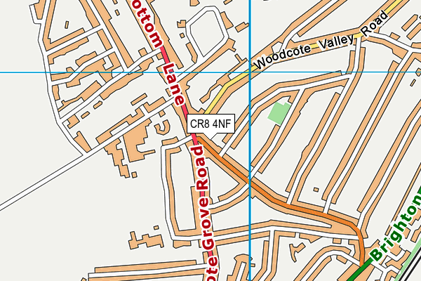CR8 4NF map - OS VectorMap District (Ordnance Survey)