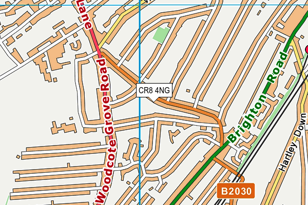 CR8 4NG map - OS VectorMap District (Ordnance Survey)
