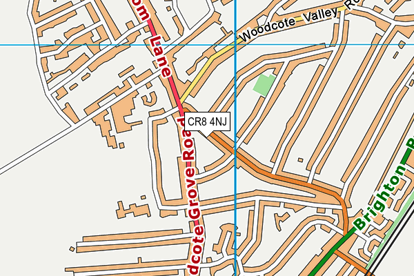 CR8 4NJ map - OS VectorMap District (Ordnance Survey)