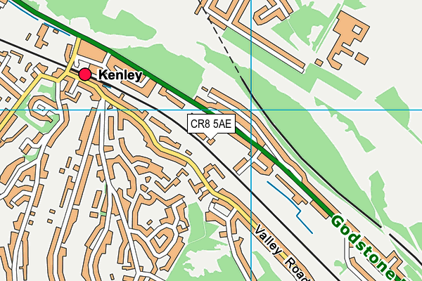 CR8 5AE map - OS VectorMap District (Ordnance Survey)