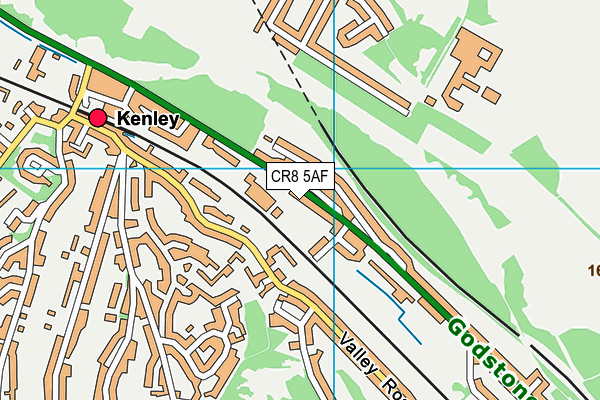 CR8 5AF map - OS VectorMap District (Ordnance Survey)