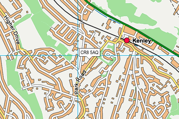 CR8 5AQ map - OS VectorMap District (Ordnance Survey)