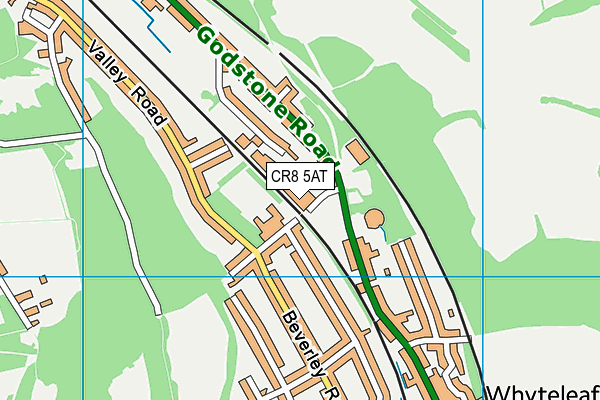 CR8 5AT map - OS VectorMap District (Ordnance Survey)