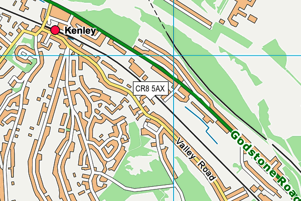 CR8 5AX map - OS VectorMap District (Ordnance Survey)