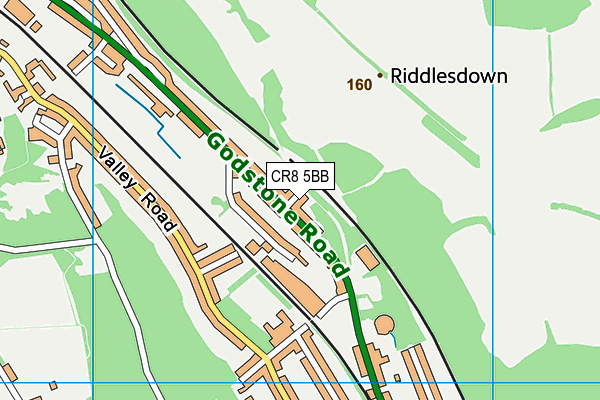 CR8 5BB map - OS VectorMap District (Ordnance Survey)
