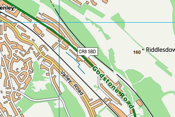 CR8 5BD map - OS VectorMap District (Ordnance Survey)