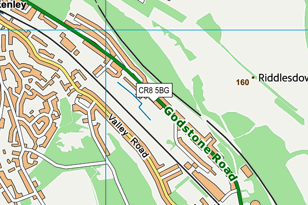 CR8 5BG map - OS VectorMap District (Ordnance Survey)