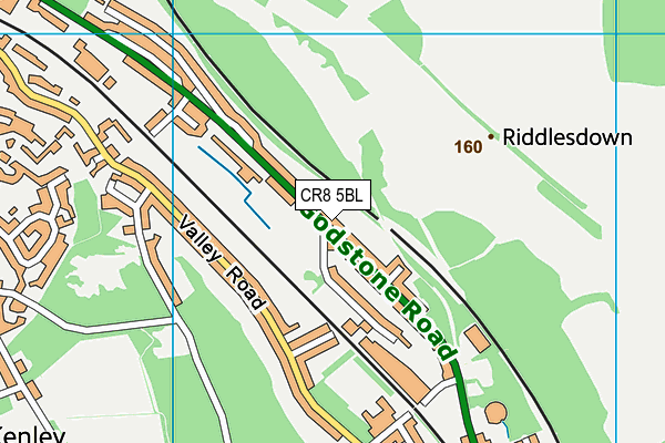 CR8 5BL map - OS VectorMap District (Ordnance Survey)