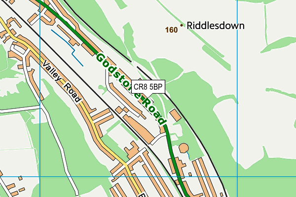 CR8 5BP map - OS VectorMap District (Ordnance Survey)