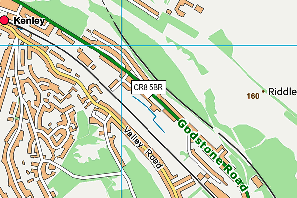 CR8 5BR map - OS VectorMap District (Ordnance Survey)