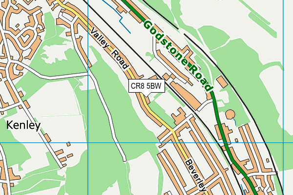 CR8 5BW map - OS VectorMap District (Ordnance Survey)