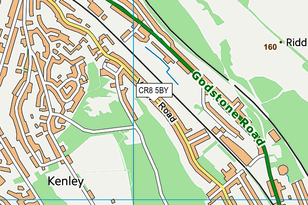 CR8 5BY map - OS VectorMap District (Ordnance Survey)