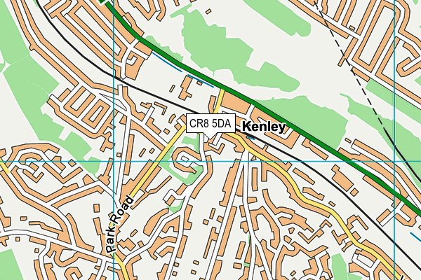 CR8 5DA map - OS VectorMap District (Ordnance Survey)