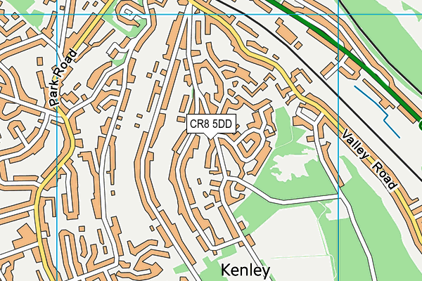 CR8 5DD map - OS VectorMap District (Ordnance Survey)