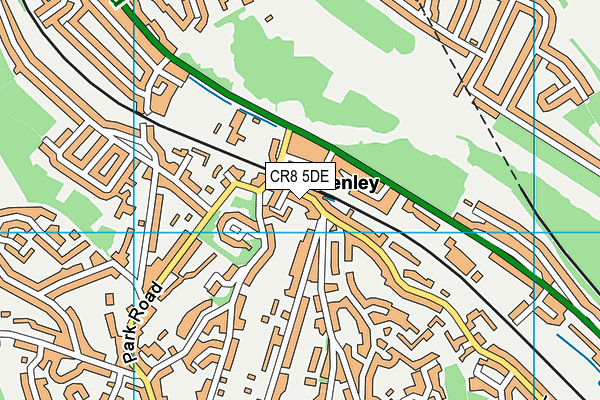 CR8 5DE map - OS VectorMap District (Ordnance Survey)