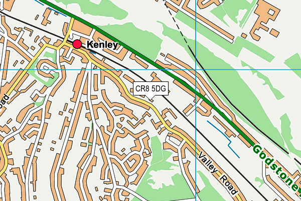 CR8 5DG map - OS VectorMap District (Ordnance Survey)