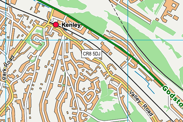 CR8 5DJ map - OS VectorMap District (Ordnance Survey)