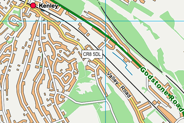 CR8 5DL map - OS VectorMap District (Ordnance Survey)