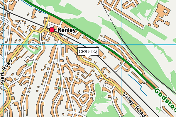 CR8 5DQ map - OS VectorMap District (Ordnance Survey)