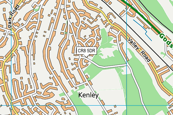 CR8 5DR map - OS VectorMap District (Ordnance Survey)