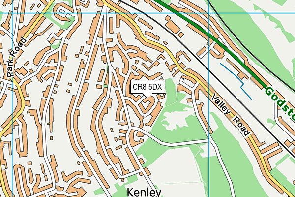 CR8 5DX map - OS VectorMap District (Ordnance Survey)