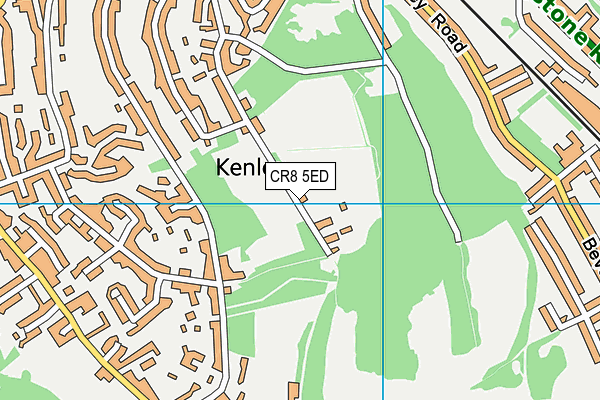 CR8 5ED map - OS VectorMap District (Ordnance Survey)