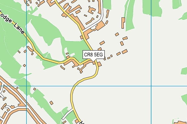 CR8 5EG map - OS VectorMap District (Ordnance Survey)