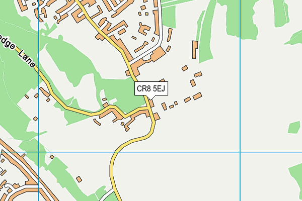 CR8 5EJ map - OS VectorMap District (Ordnance Survey)