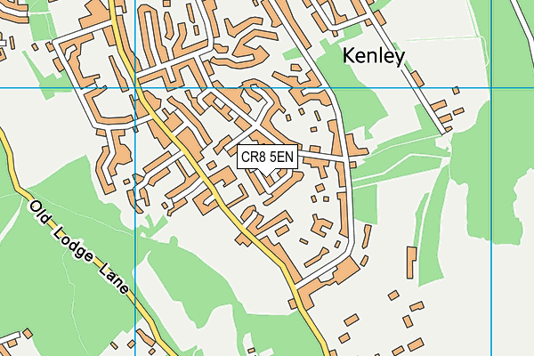 CR8 5EN map - OS VectorMap District (Ordnance Survey)
