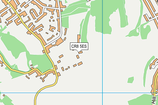CR8 5ES map - OS VectorMap District (Ordnance Survey)