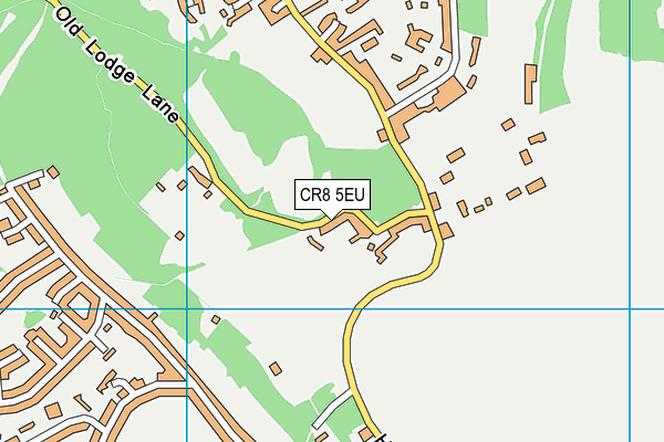 CR8 5EU map - OS VectorMap District (Ordnance Survey)
