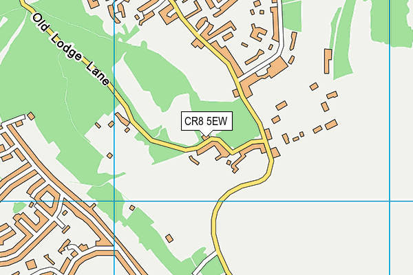 CR8 5EW map - OS VectorMap District (Ordnance Survey)