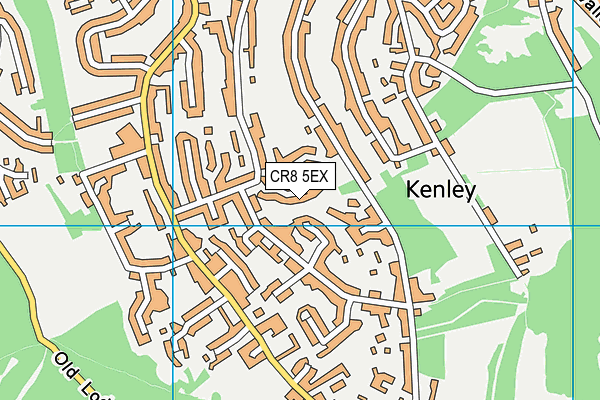 CR8 5EX map - OS VectorMap District (Ordnance Survey)