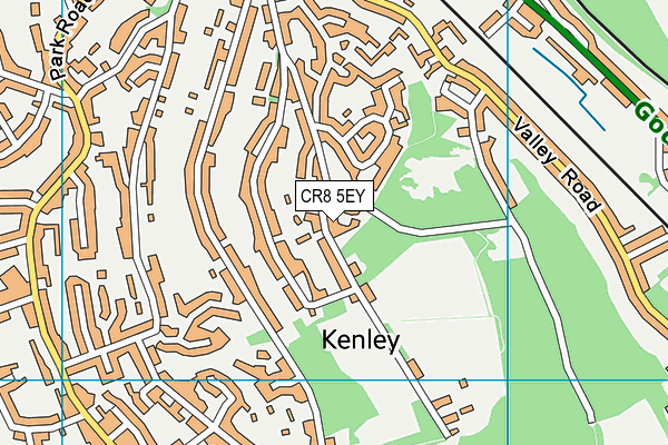 CR8 5EY map - OS VectorMap District (Ordnance Survey)